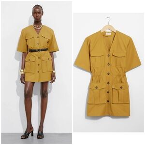 & Other Stories Utility Mini Dress (S)